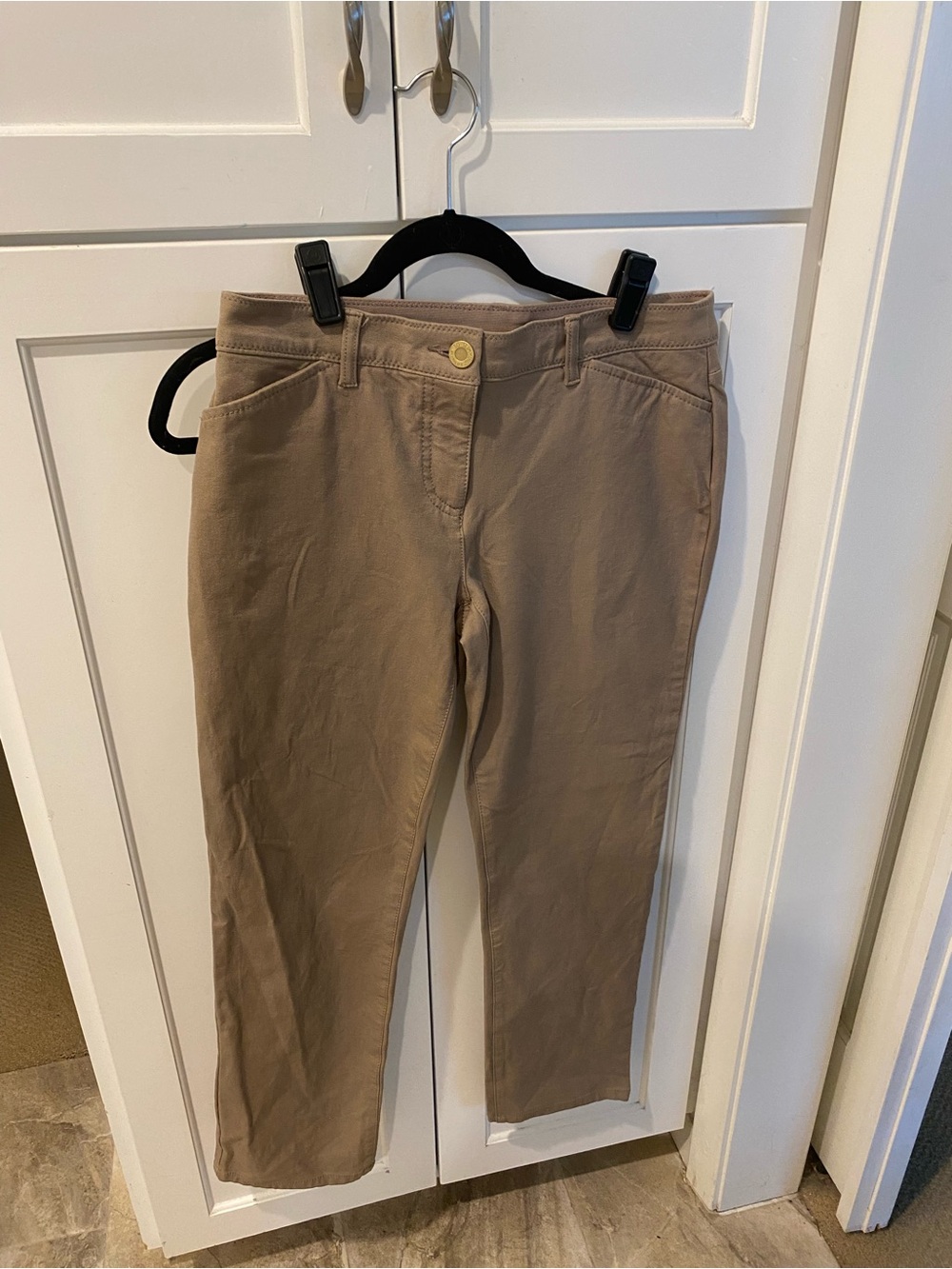 Chico's So Slimming Khaki jeans  - Neutral Tan size 6 short length